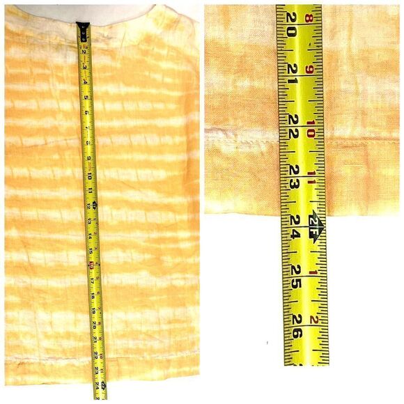 J. Jill Pure Jill Boxy 100% Linen Top Large Tie Dye Shibori Kimono - Picture 8 of 14